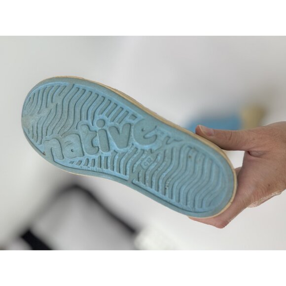 Native Shoes Kids Size C12 Blue Jefferson Slip‎ On Rubber Water Washable Beach - Picture 9 of 9